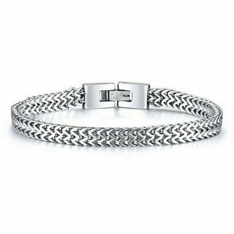 Stylish Stainless Steel Link Chain Bracelet for Men