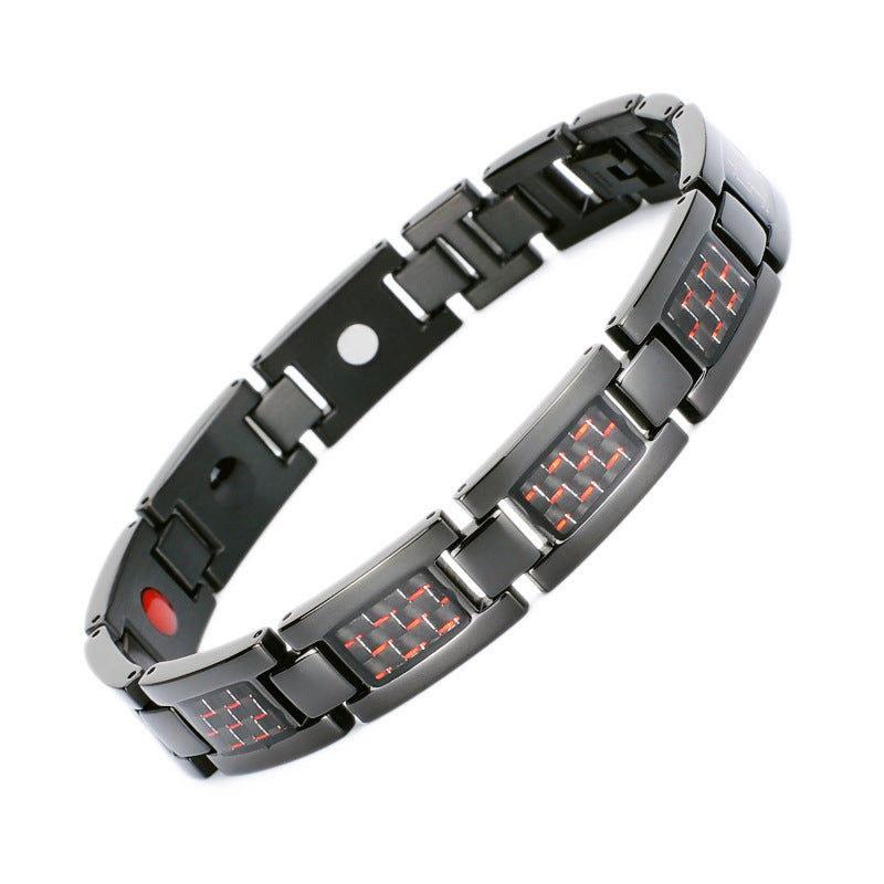 Titanium Steel Carbon Fiber Bracelet