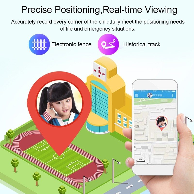 Kids' Waterproof Smartwatch with Safety Features
