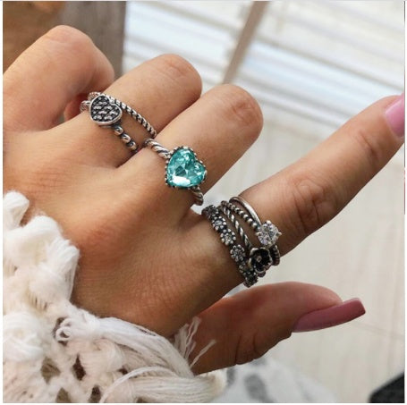Gold Boho & Vintage Stackable Ring Set