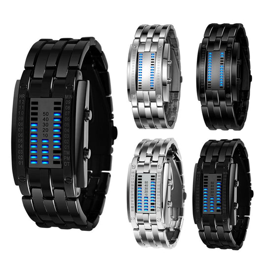 Binary LED Retro Electronic Watch