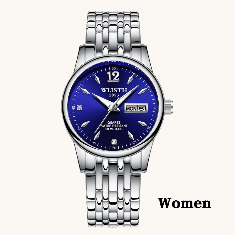 WLISTH Rose Gold Stainless Steel Women's Dress Watch