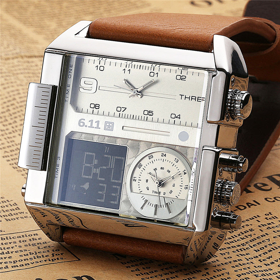 Waterproof Luminous Double Display Electronic Watch