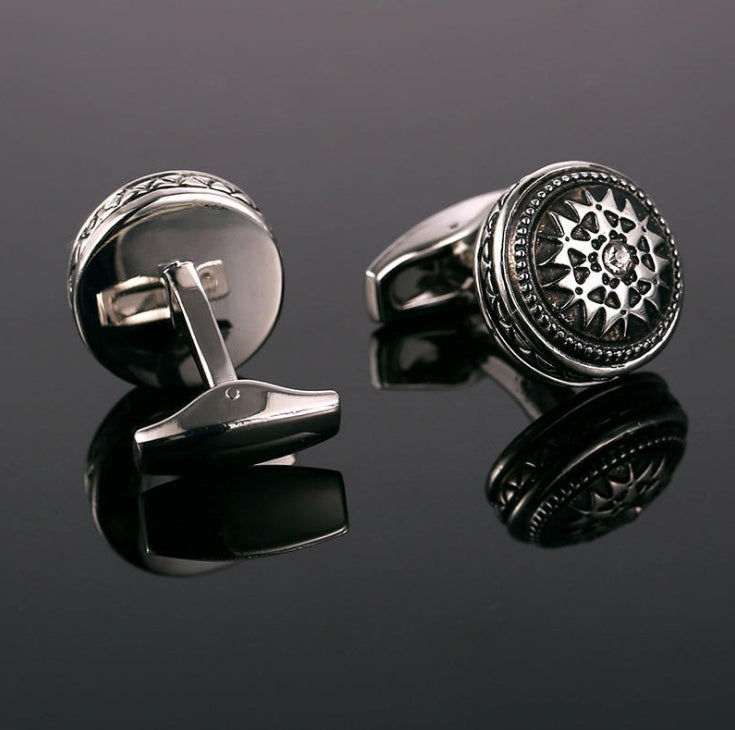Business Dress French Diamond Cufflinks