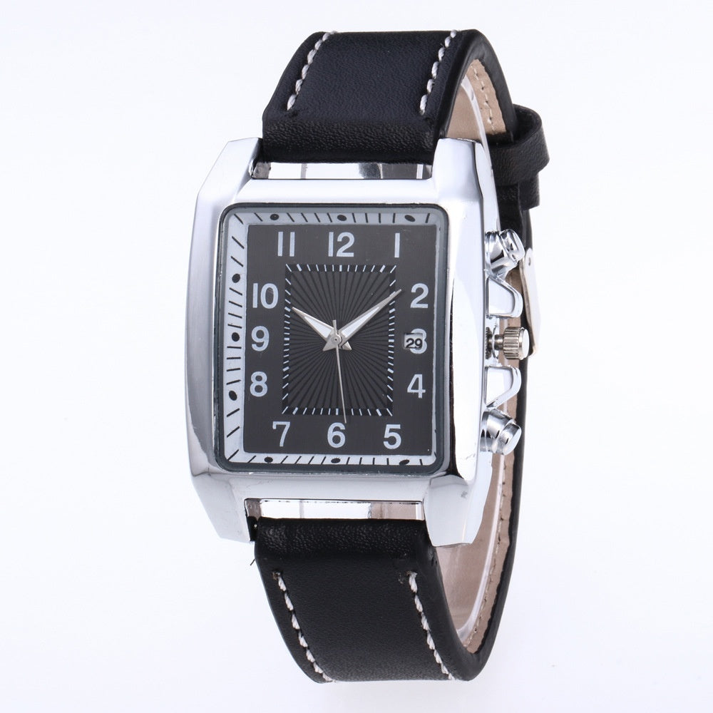 Men's Casual Rectangular Quartz Watch