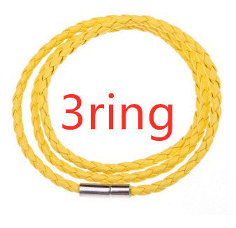 Personalized Braided Leather Name Bracelet for Men
