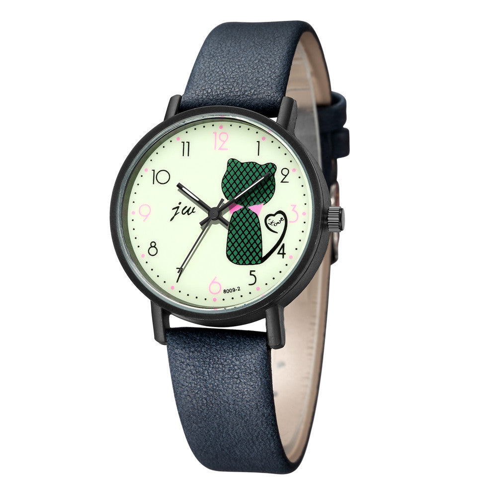Feline Whimsy Casual Quartz Watch