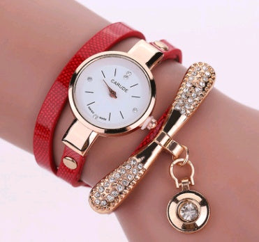 Fashionable Thin Belt Quartz Watch for Women