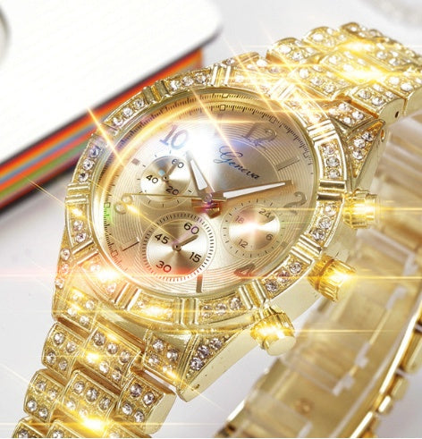Elegant Crystal Quartz Analog Watch for Women