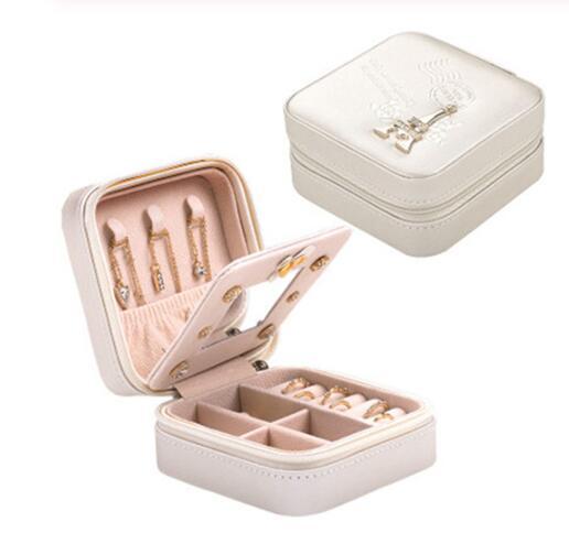 Portable Travel Jewelry and Cosmetic Storage Box