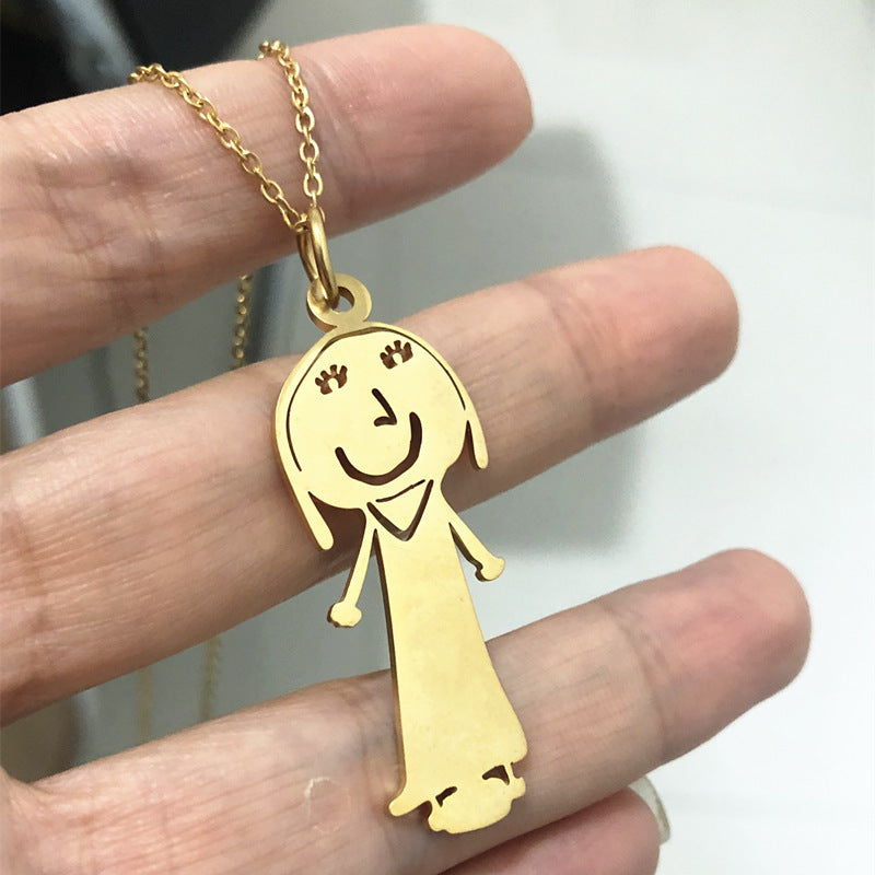 Custom Kids Artwork Necklace