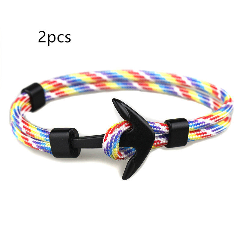Nautical Anchor Braided Bracelet