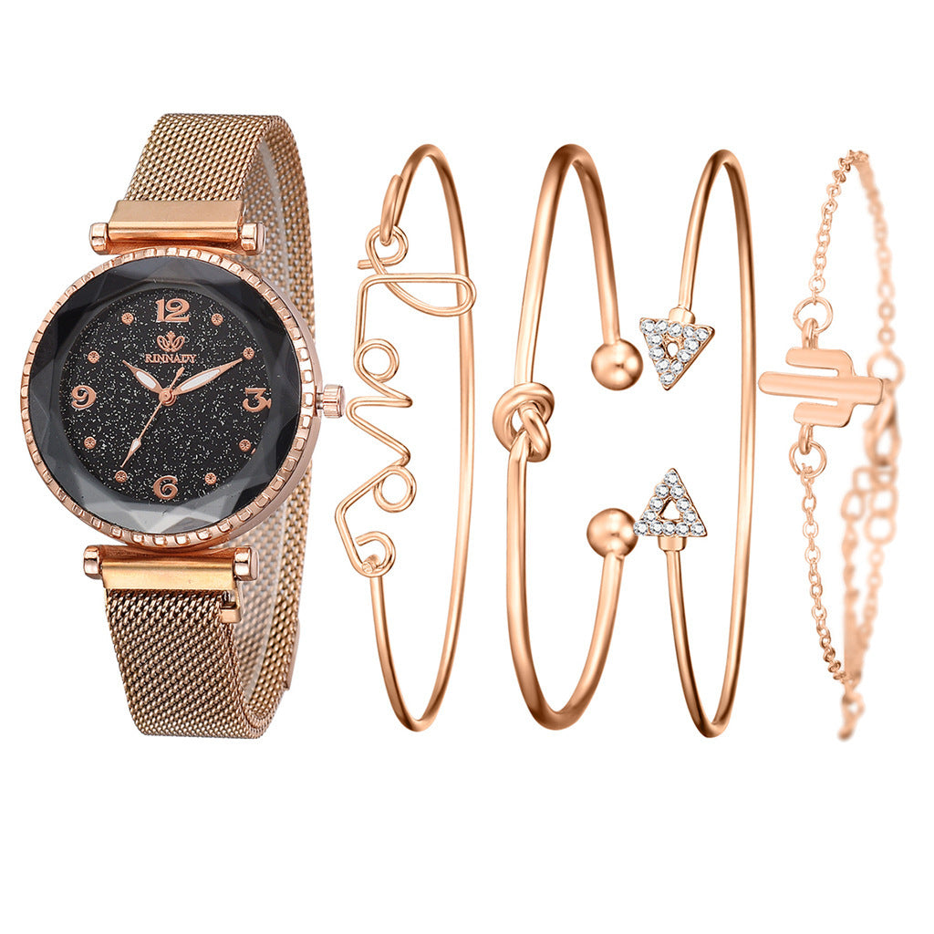 Starry Sky Magnet Buckle Fashion Wristwatch