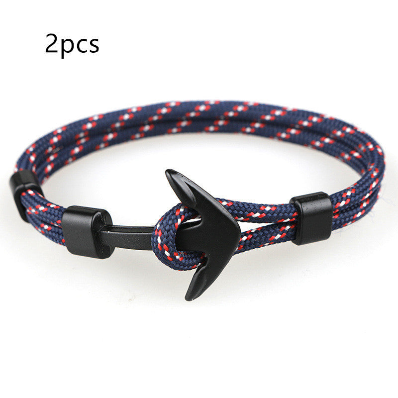 Nautical Anchor Braided Bracelet