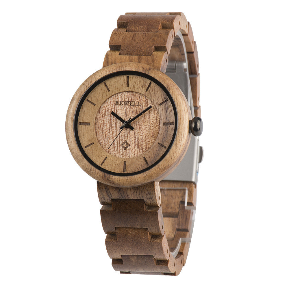 Bamboo Wood Quartz Ladies Watch