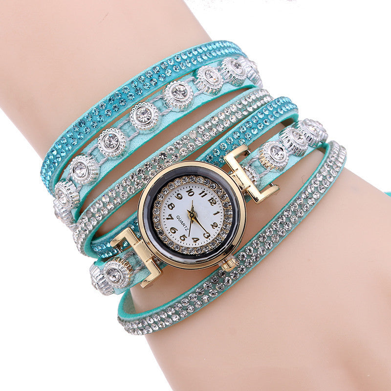 Bohemian Chic Faux Leather Wrap Watch