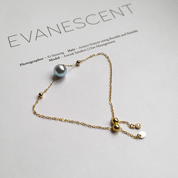 Real Hemp 14K Gold Akoya Pearl Bracelet