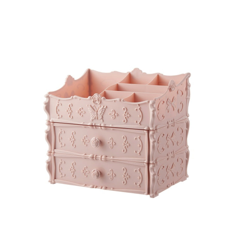 Transparent Multi-layered Cosmetic Storage Box