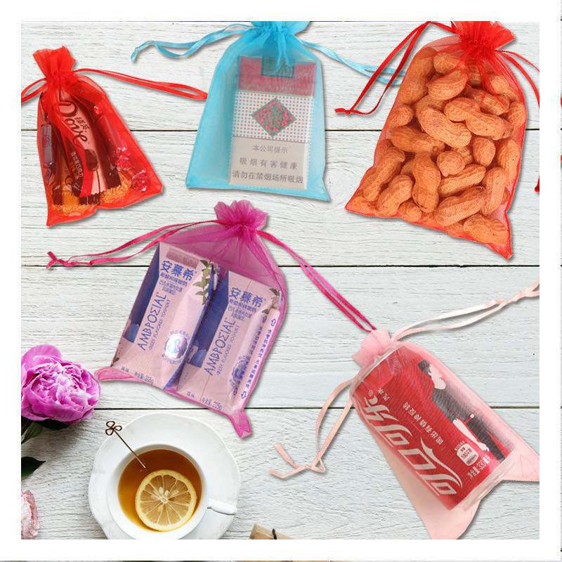 Fabric Drawstring Jewelry Storage Bag (100-Pack)