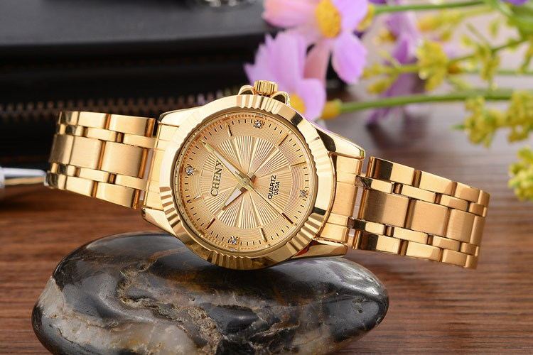Luxury Gold Stainless Steel Dress Watch