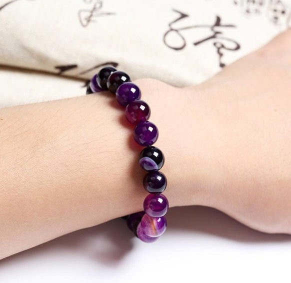 Purple Agate Bracelet