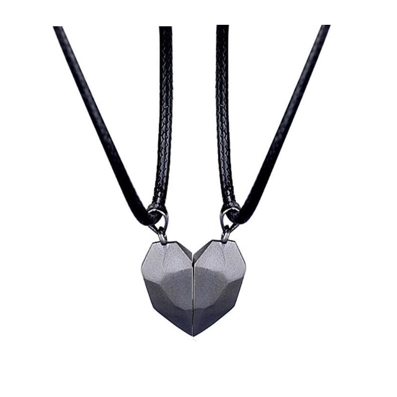 Creative Magnetic Wishing Stone Couple's Necklace