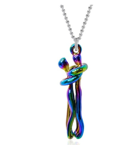 Love Hug Necklace - Unisex Couple Jewelry Simple Clavicle Chain