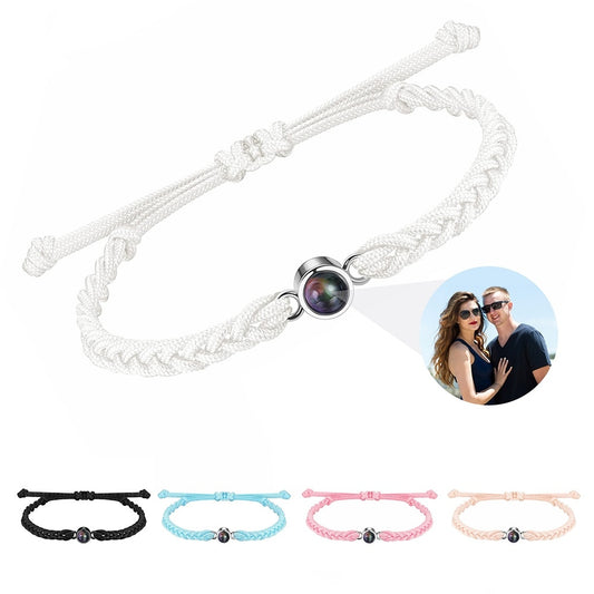 Personalized Photo Projection "I Love You" Bracelet