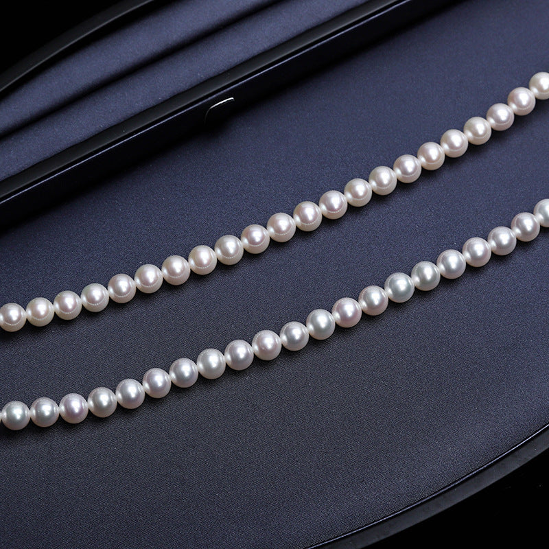 Elegant White Pearl Necklace
