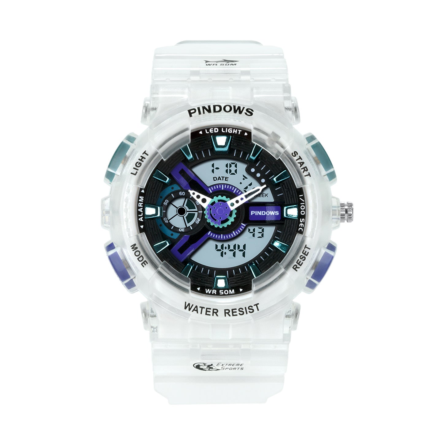 Boys' 50M Waterproof Outdoor Sports Electronic Watch