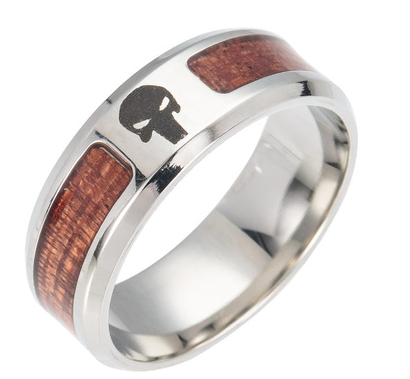 Men's Stainless Steel Symbol Ring
