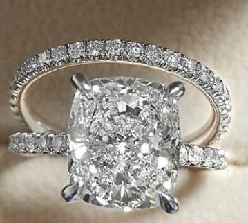 Double Stackable Zirconia Ring Set