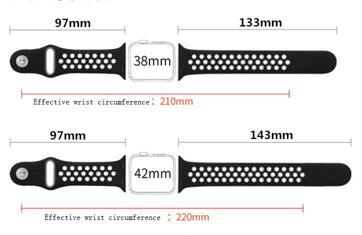 Versatile Sports Watch Silicone Strap