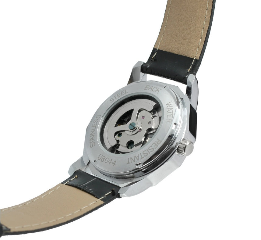 Aqua Dodecagon Skeleton Dial Automatic Men's Watch