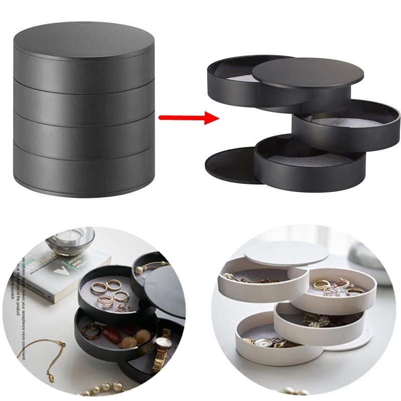 Rotational Jewelry and Cosmetic Storage Box