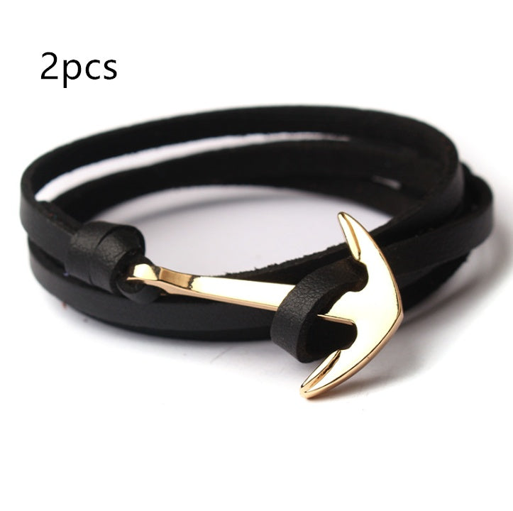 Nautical Anchor Braided Bracelet