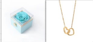 Forever Double Heart Custom Name Necklace