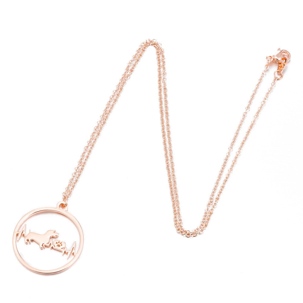 Pet Dog Heartbeat Monitor Necklace