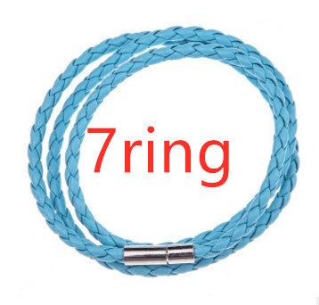 Personalized Braided Leather Name Bracelet for Men