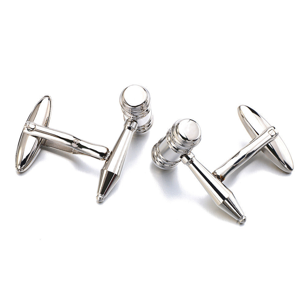 Men's Hammer Stainless Steel French Cufflinks