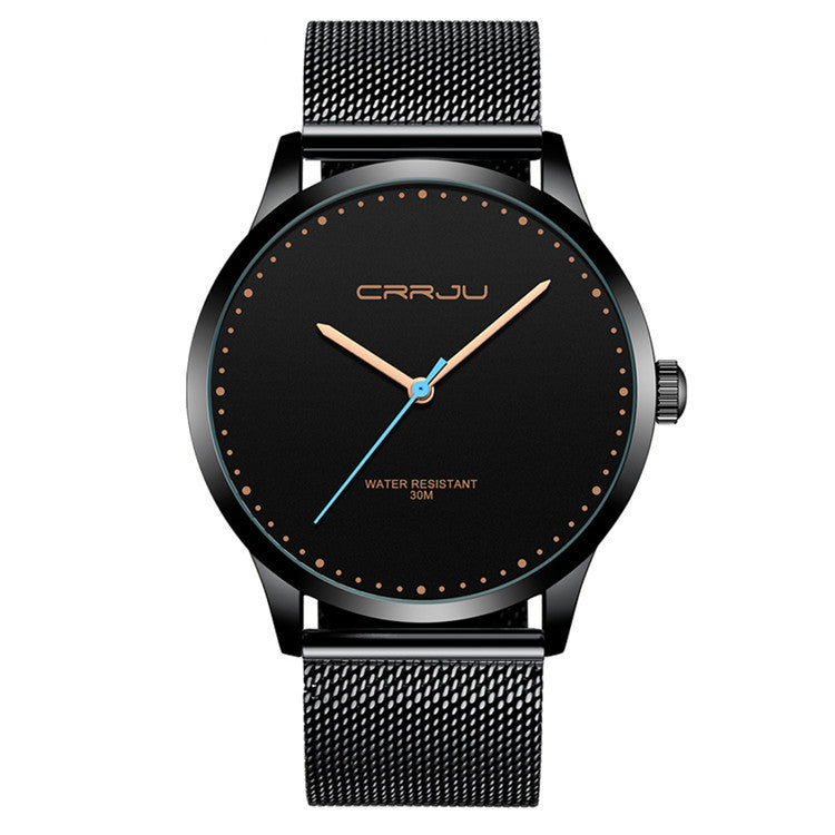 Stylish Stainless Steel Mesh Belt Fashion Watch for Men
