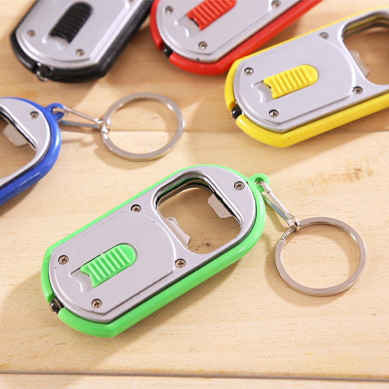 Household LED Bottle Opener Keychain Light