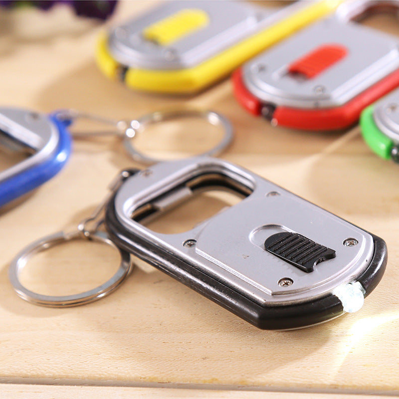 Household LED Bottle Opener Keychain Light