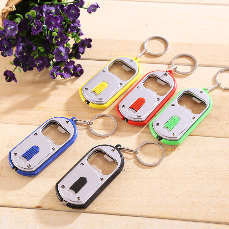 Household LED Bottle Opener Keychain Light
