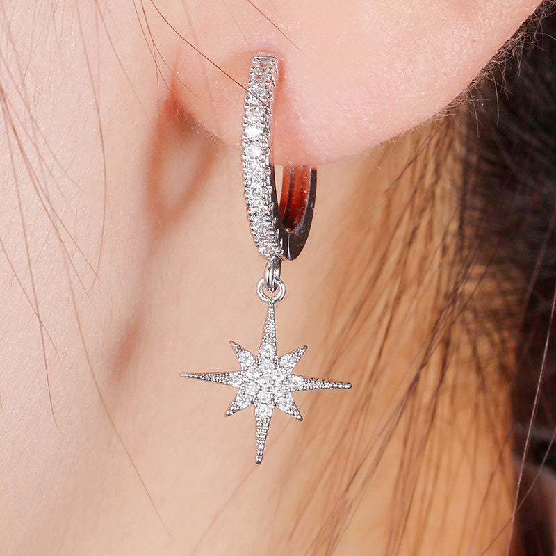 Celestial Charm Gold-Plated Hoop Earrings