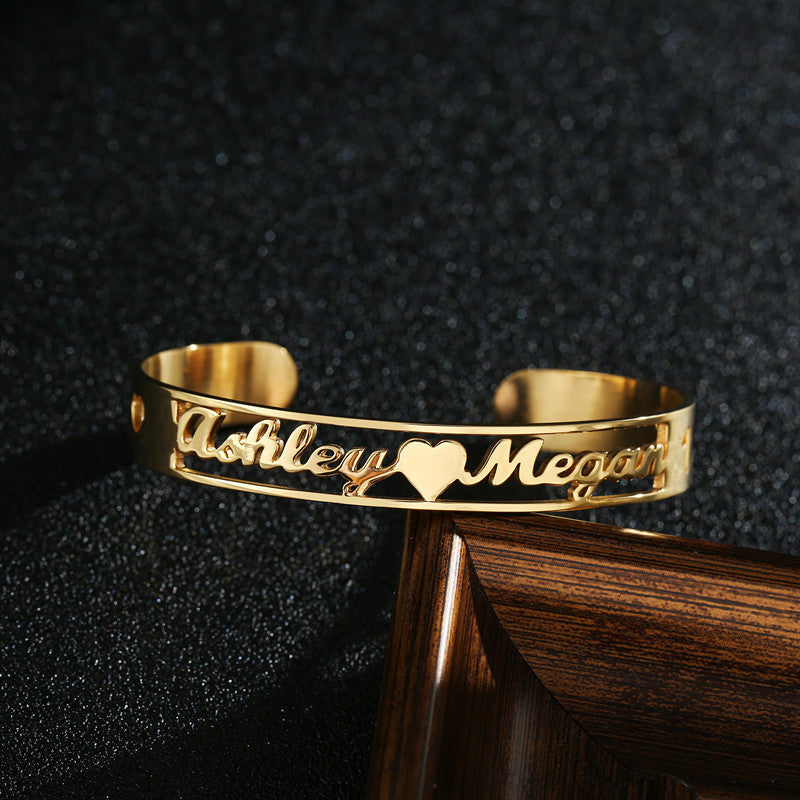 Personalized Name Stainless Steel Bangle