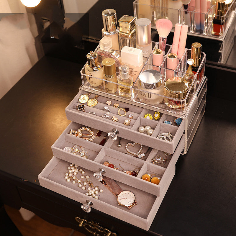 Acrylic Multi-Drawer Jewelry and Cosmetic Organizer