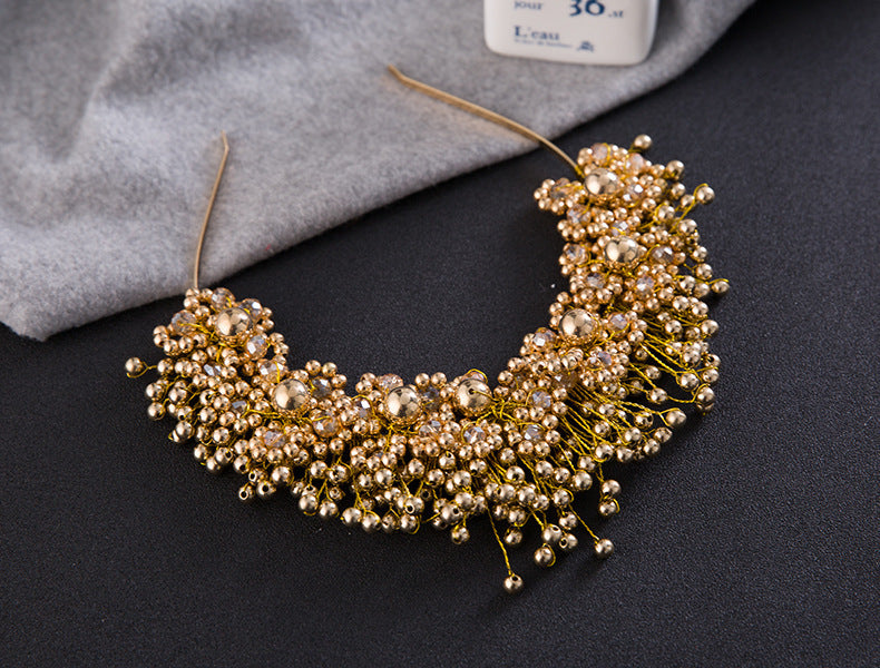Elegant Pearl and Floral Bridal Headband