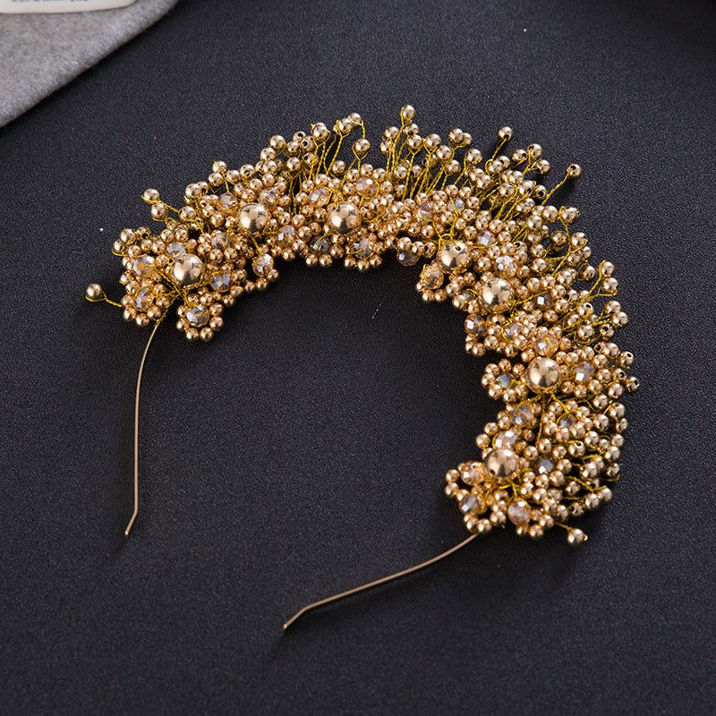 Elegant Pearl and Floral Bridal Headband