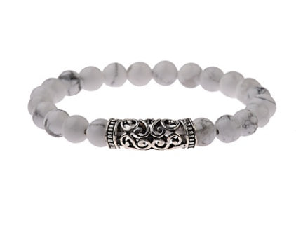 Sterling Silver & Lava Rock Aroma Bracelet